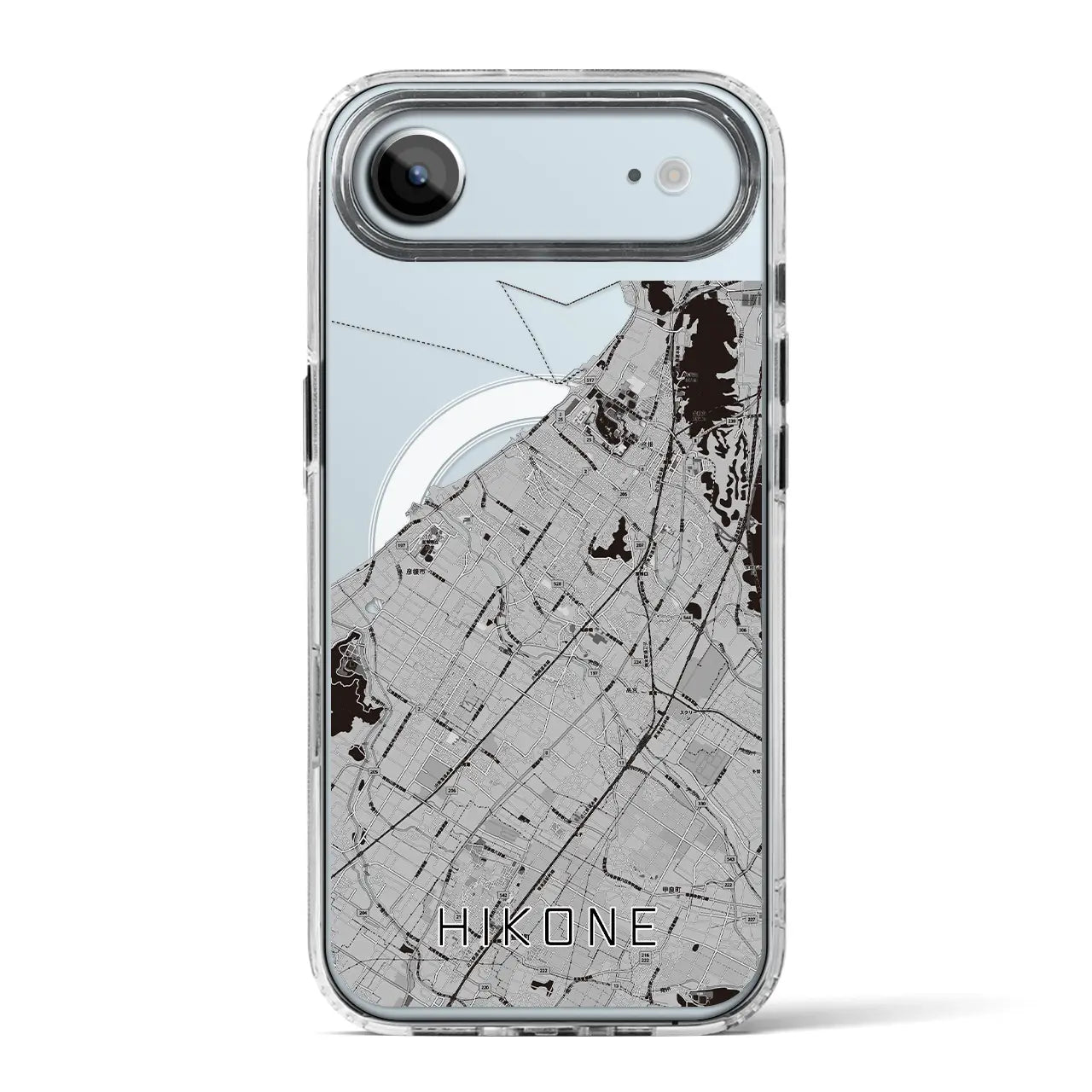 【彦根（滋賀県）】地図柄iPhoneケース（MagSafeタイプ）