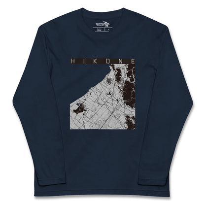【彦根（滋賀県）】地図柄ロングスリーブTシャツ
