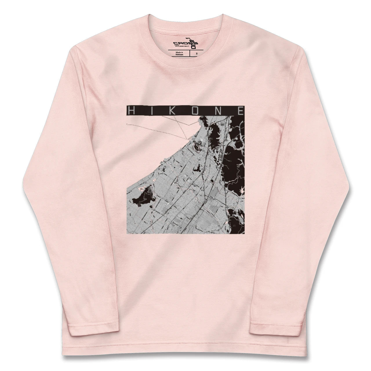 【彦根（滋賀県）】地図柄ロングスリーブTシャツ