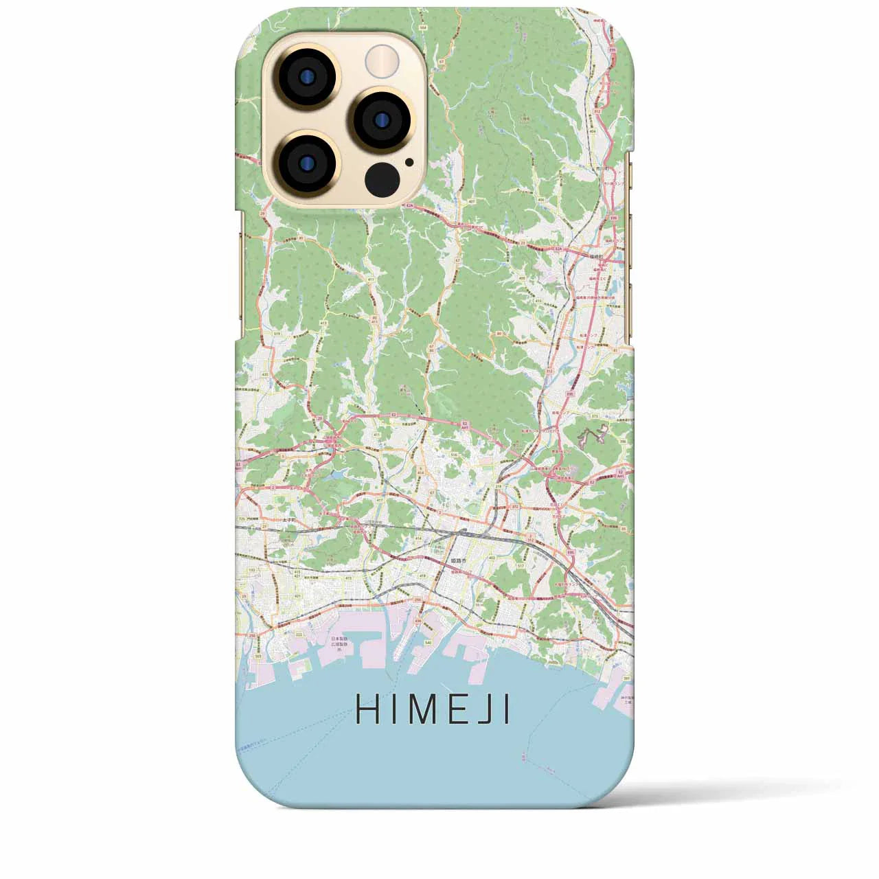 【姫路2（兵庫県）】地図柄iPhoneケース（バックカバータイプ）