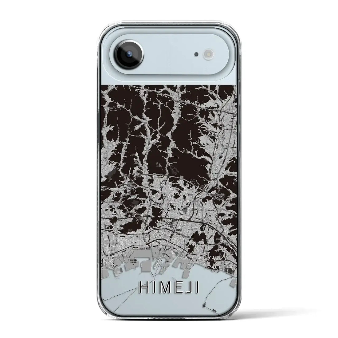 【姫路2（兵庫県）】地図柄iPhoneケース（クリアタイプ）モノトーン・iPhone 17 Pro Max 用