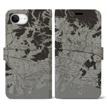 【姫路（兵庫県）】地図柄iPhoneケース（手帳タイプ）