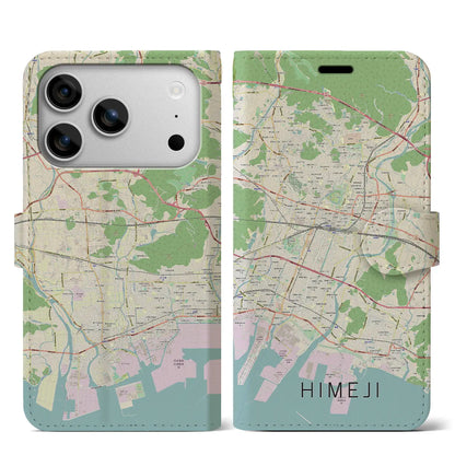 【姫路（兵庫県）】地図柄iPhoneケース（手帳タイプ）