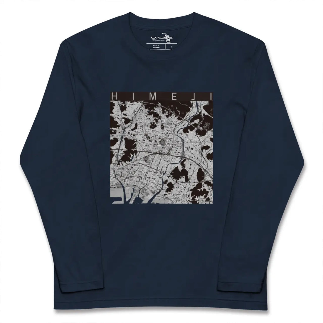 【姫路（兵庫県）】地図柄ロングスリーブTシャツ
