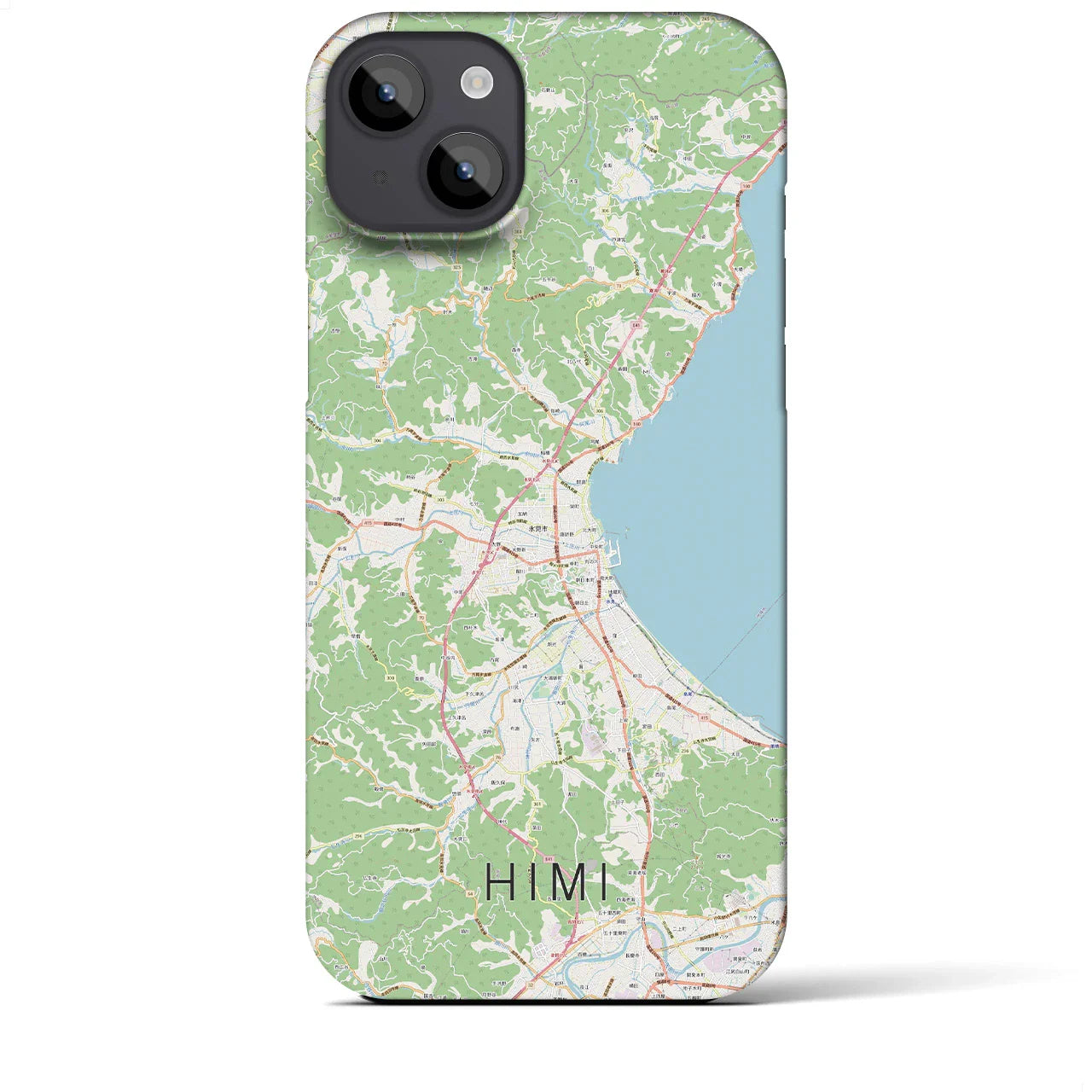 【氷見（富山県）】地図柄iPhoneケース（バックカバータイプ）