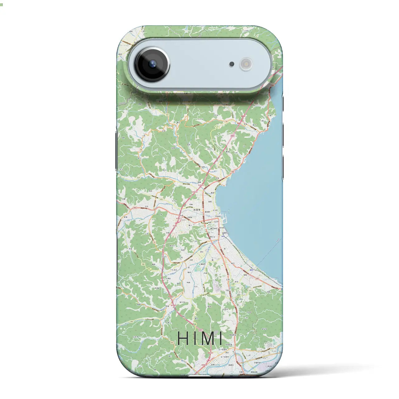 【氷見（富山県）】地図柄iPhoneケース（バックカバータイプ）