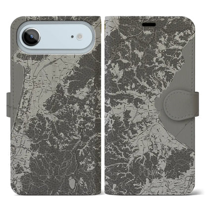 【氷見（富山県）】地図柄iPhoneケース（手帳タイプ）