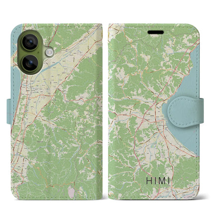 【氷見（富山県）】地図柄iPhoneケース（手帳タイプ）