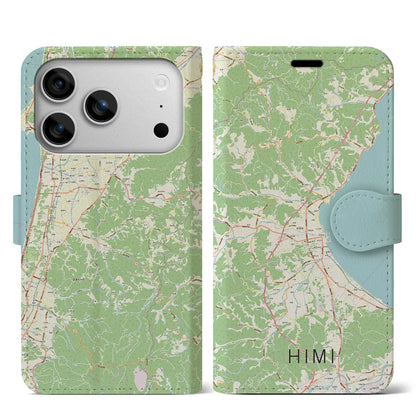 【氷見（富山県）】地図柄iPhoneケース（手帳タイプ）