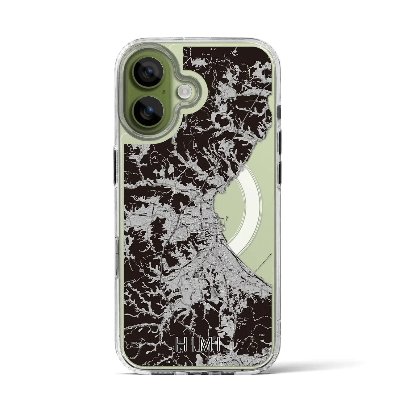 【氷見（富山県）】地図柄iPhoneケース（MagSafeタイプ）