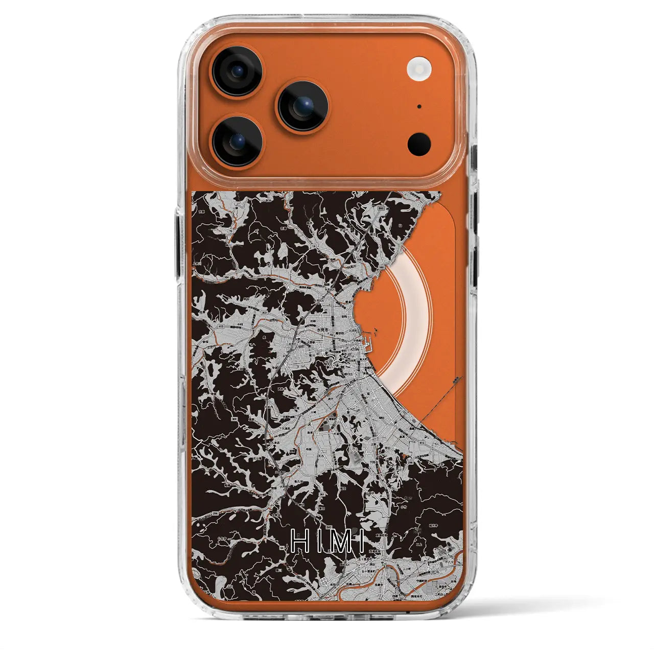 【氷見（富山県）】地図柄iPhoneケース（MagSafeタイプ）