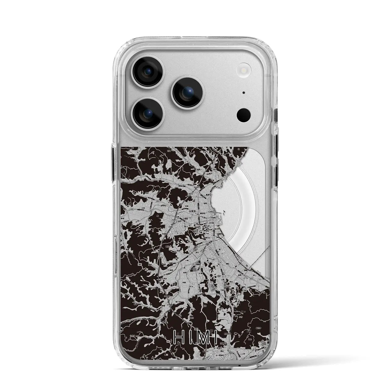 【氷見（富山県）】地図柄iPhoneケース（MagSafeタイプ）