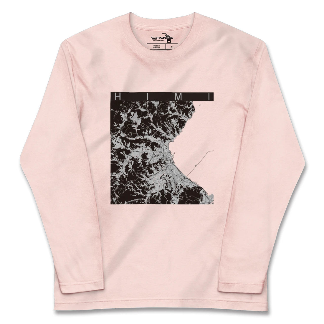【氷見(富山県)】地図柄ロングスリーブTシャツ