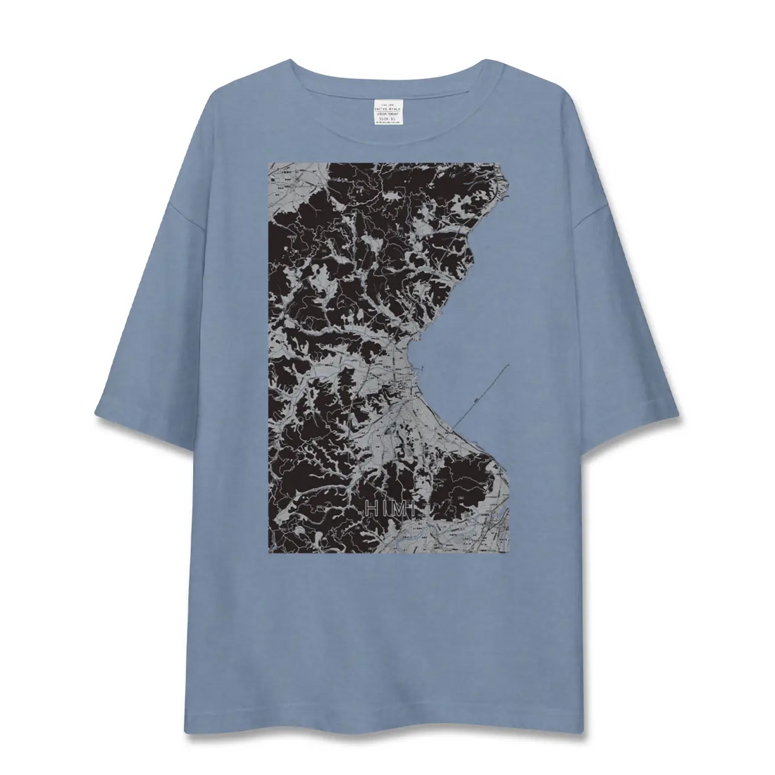 【氷見（富山県）】地図柄ビッグシルエットTシャツ