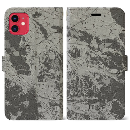 【日野（滋賀県）】地図柄iPhoneケース（手帳タイプ）