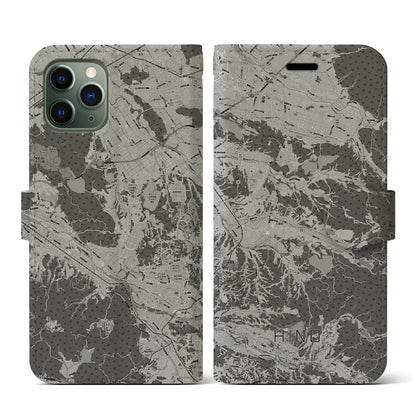 【日野（滋賀県）】地図柄iPhoneケース（手帳タイプ）