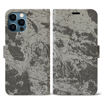 【日野（滋賀県）】地図柄iPhoneケース（手帳タイプ）