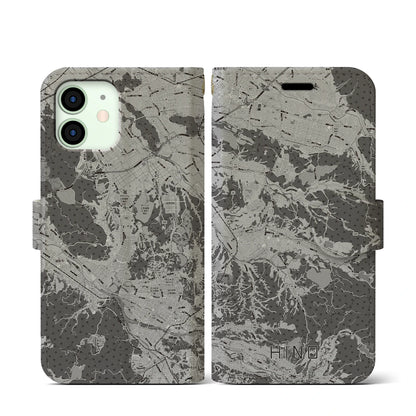 【日野（滋賀県）】地図柄iPhoneケース（手帳タイプ）