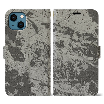 【日野（滋賀県）】地図柄iPhoneケース（手帳タイプ）