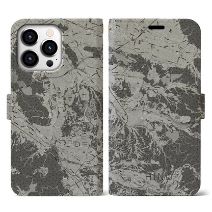 【日野（滋賀県）】地図柄iPhoneケース（手帳タイプ）