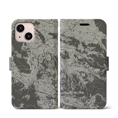 【日野（滋賀県）】地図柄iPhoneケース（手帳タイプ）