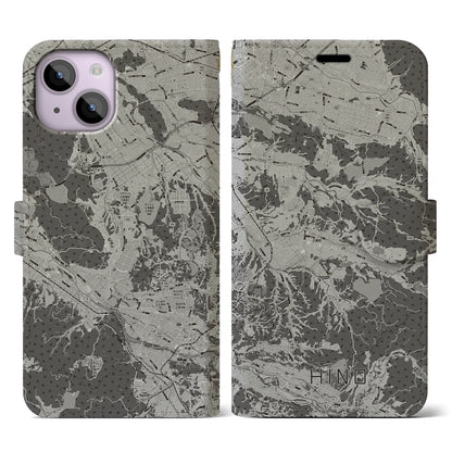 【日野（滋賀県）】地図柄iPhoneケース（手帳タイプ）