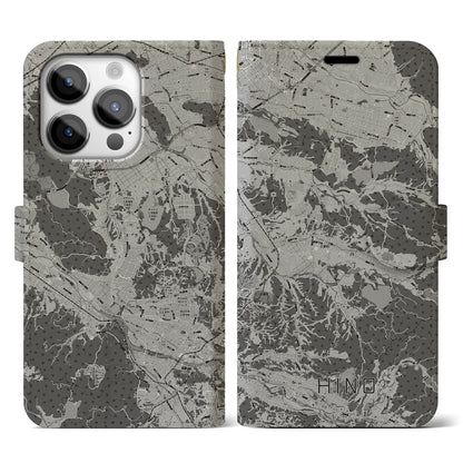 【日野（滋賀県）】地図柄iPhoneケース（手帳タイプ）