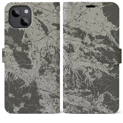 【日野（滋賀県）】地図柄iPhoneケース（手帳タイプ）