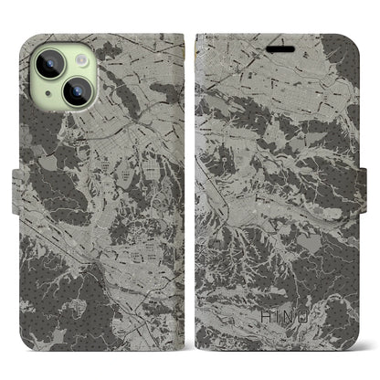 【日野（滋賀県）】地図柄iPhoneケース（手帳タイプ）