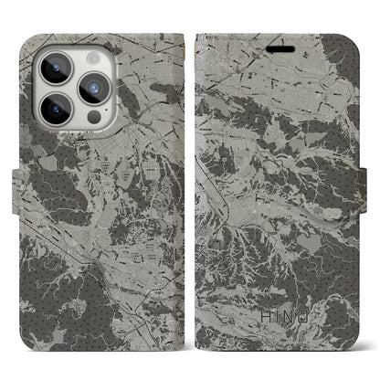 【日野（滋賀県）】地図柄iPhoneケース（手帳タイプ）