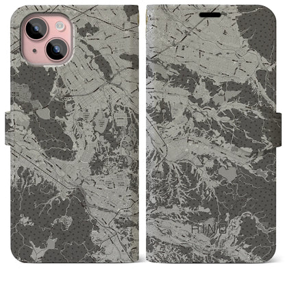 【日野（滋賀県）】地図柄iPhoneケース（手帳タイプ）