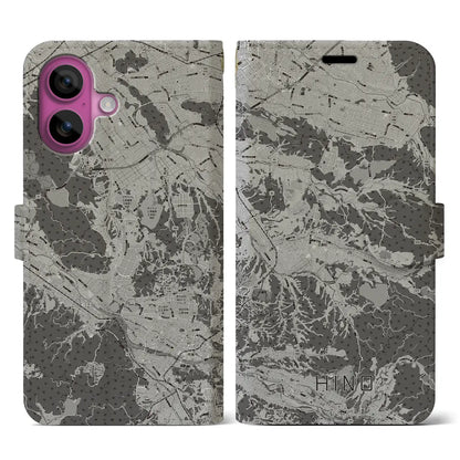 【日野（滋賀県）】地図柄iPhoneケース（手帳タイプ）