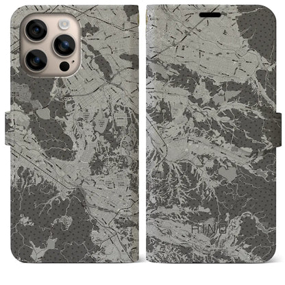 【日野（滋賀県）】地図柄iPhoneケース（手帳タイプ）