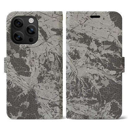 【日野（滋賀県）】地図柄iPhoneケース（手帳タイプ）