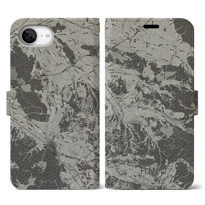 【日野（滋賀県）】地図柄iPhoneケース（手帳タイプ）