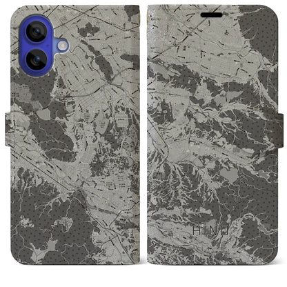 【日野（滋賀県）】地図柄iPhoneケース（手帳タイプ）