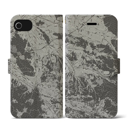 【日野（滋賀県）】地図柄iPhoneケース（手帳タイプ）