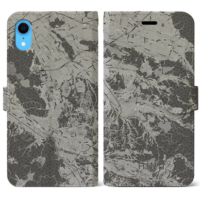 【日野（滋賀県）】地図柄iPhoneケース（手帳タイプ）