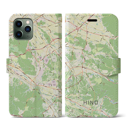 【日野（滋賀県）】地図柄iPhoneケース（手帳タイプ）