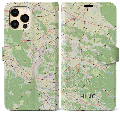 【日野（滋賀県）】地図柄iPhoneケース（手帳タイプ）