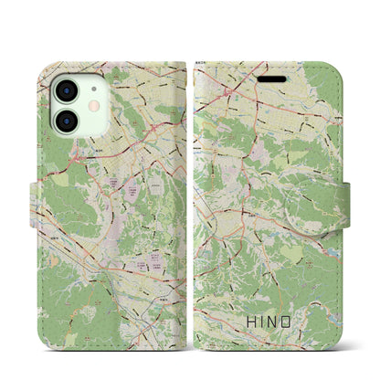 【日野（滋賀県）】地図柄iPhoneケース（手帳タイプ）