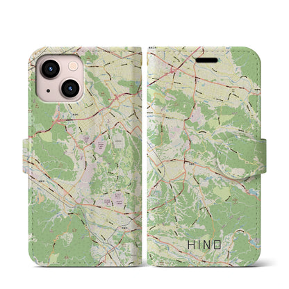 【日野（滋賀県）】地図柄iPhoneケース（手帳タイプ）