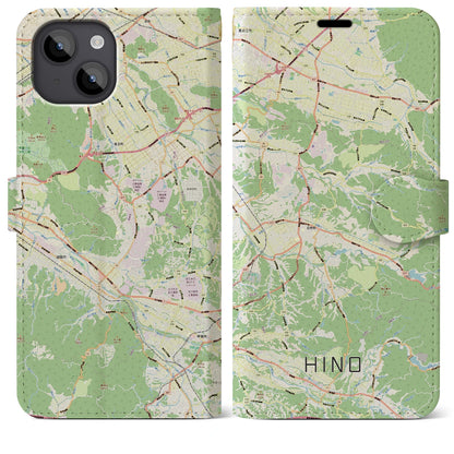 【日野（滋賀県）】地図柄iPhoneケース（手帳タイプ）