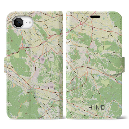 【日野（滋賀県）】地図柄iPhoneケース（手帳タイプ）