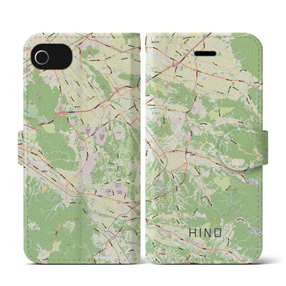 【日野（滋賀県）】地図柄iPhoneケース（手帳タイプ）