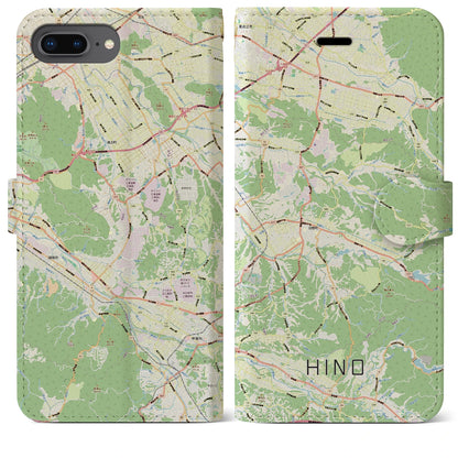 【日野（滋賀県）】地図柄iPhoneケース（手帳タイプ）