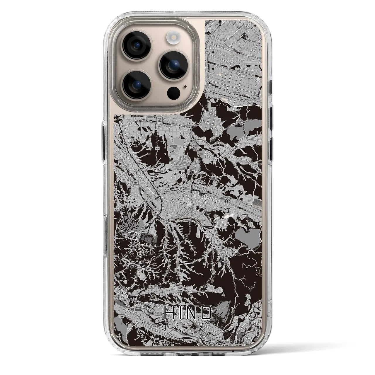 【日野（滋賀県）】地図柄iPhoneケース（MagSafeタイプ）