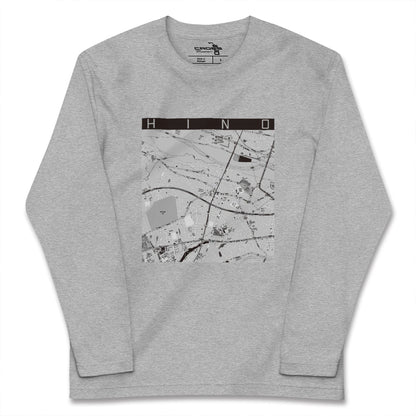 【日野（東京都）】地図柄ロングスリーブTシャツ
