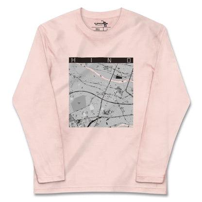 【日野（東京都）】地図柄ロングスリーブTシャツ