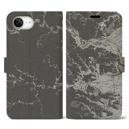 【日の出（東京都）】地図柄iPhoneケース（手帳タイプ）